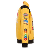 Authentic  Kyle Busch M&Ms Full-Snap Twill Uniform Jacket - Yellow JH Design - J.H. Sports Jackets