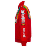 Authentic  JH Design Kyle Busch Skittles Full-Snap Twill Uniform Jacket - Red - Limited Edition JH Design - J.H. Sports Jackets