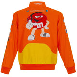 Kyle Busch M&Ms Full-Snap Twill Uniform Jacket - Orange - Limited Edition - J.H. Sports Jackets