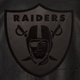 Las Vegas Raiders JH Design Tonal Leather Jacket - Black - J.H. Sports Jackets