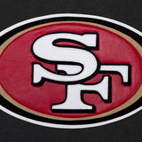 San Francisco 49ers JH Design Wool Full-Snap Jacket-Black - J.H. Sports Jackets