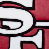 San Francisco 49ers JH Design Wool Full-Snap Jacket-Black - J.H. Sports Jackets