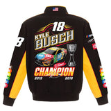 Kyle Busch JH Design Two-Time Monster Energy Nascar Cup Series Champion Jacket - J.H. Sports Jackets