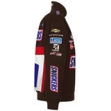 Kyle Busch Brown Snickers Full-Snap Twill Uniform Jacket - Limited Edition. JH Design - J.H. Sports Jackets