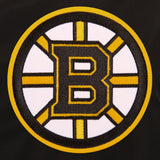 Boston Bruins JH Design Lightweight Nylon Bomber Jacket – Black - JH Design