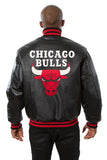 Chicago Bulls Full Leather Jacket - Black - JH Design