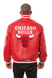 Chicago Bulls Full Leather Jacket - Red - JH Design