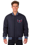 Washington Capitals Reversible Wool Jacket - Navy - JH Design