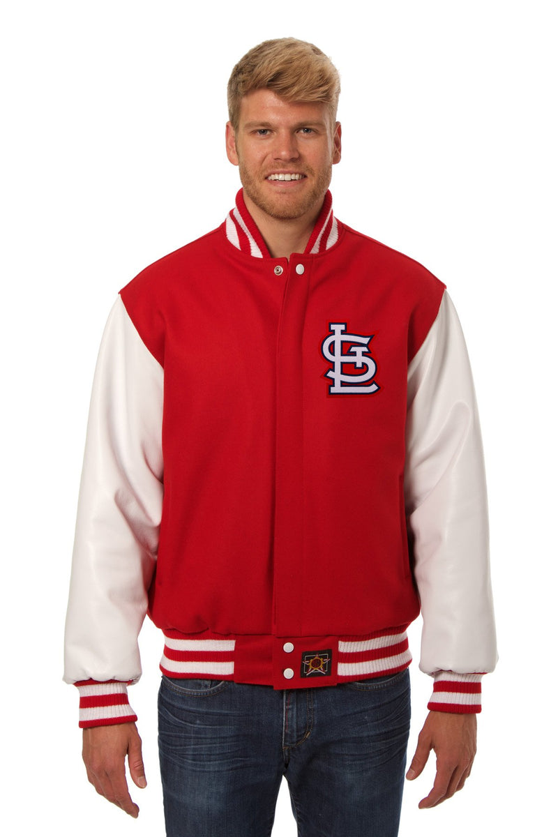 Varsity St. Louis Cardinals Red Leather Jacket