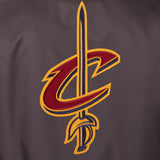 Cleveland Cavaliers Poly Twill Varsity Jacket - Charcoal - JH Design