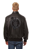 Boston Celtics Full Leather Jacket - Black/Black - JH Design