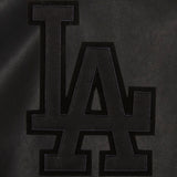 Los Angeles Dodgers Full Leather Jacket - Black/Black - JH Design