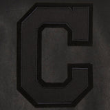 Cleveland Indians Full Leather Jacket - Black/Black - JH Design