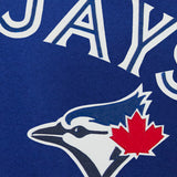 Toronto Blue Jays Two-Tone Wool Jacket w/ Handcrafted Leather Logos - Royal/Gray - JH Design
