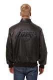Los Angeles Lakers Full Leather Jacket - Black/Black - JH Design