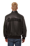 Seattle Mariners Full Leather Jacket - Black/Black - JH Design