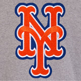 New York Mets Two-Tone Reversible Fleece Jacket - Gray/Royal - J.H. Sports Jackets