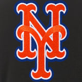 New York Mets JH Design Reversible Women Fleece Jacket - Black - JH Design
