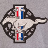 Ford Mustang Two-Tone Reversible Fleece Jacket - Gray/Navy - JH Design