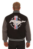 Ford Mustang Embroidered Wool Jacket - Black/Grey - JH Design