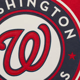 Washington Nationals Two-Tone Wool Jacket w/ Handcrafted Leather Logos - Red/Gray - JH Design