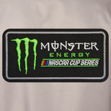 Monster Energy NASCAR Cup Series Poly Twill Varsity Jacket - Gray/Black - JH Design
