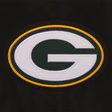 Green Bay Packers Reversible Wool Jacket - Black - JH Design