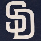 San Diego Padres Full Leather Jacket - Navy - JH Design
