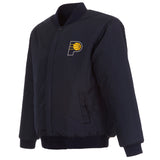 Indiana Pacers Reversible Wool Jacket - Navy - JH Design