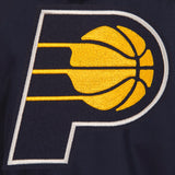 Indiana Pacers Two-Tone Reversible Fleece Hooded Jacket - Navy/Grey - JH Design