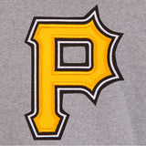 Pittsburgh Pirates Two-Tone Reversible Fleece Jacket - Gray/Black - JH Design