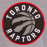 Toronto Raptors Two-Tone Reversible Fleece Jacket - Gray/Black - JH Design