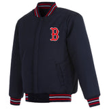 Boston Red Sox Reversible Wool Jacket - Navy - J.H. Sports Jackets