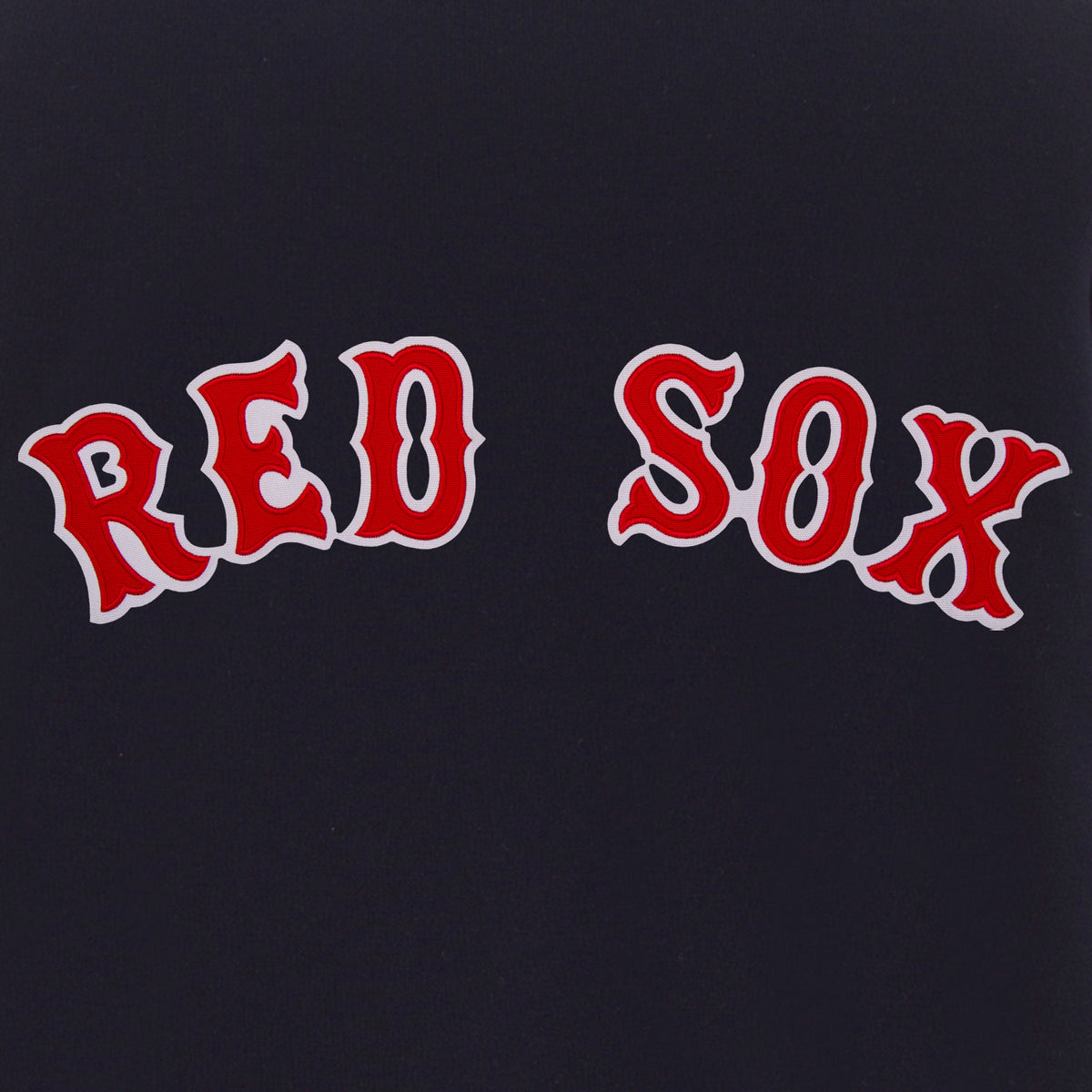 Boston Red Sox - JH Design Reversible Fleece Jacket with Faux Leather Sleeves - Navy/White X-Large