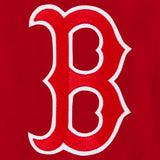 Boston Red Sox JH Design Lightweight Nylon Bomber Jacket – Red - J.H. Sports Jackets