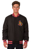 Ottawa Senators Reversible Wool Jacket - Black/Red - JH Design
