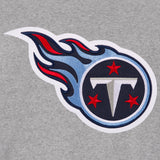 Tennessee Titans Two-Tone Reversible Fleece Jacket - Gray/Navy - J.H. Sports Jackets