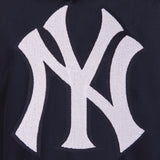 New York Yankees Two-Tone Reversible Fleece Hooded Jacket - Navy/Grey - JH Design