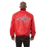 Washington Capitals Full Leather Jacket - Red - JH Design