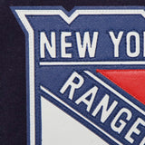 New York Rangers Embroidered All Wool Jacket - Navy - JH Design