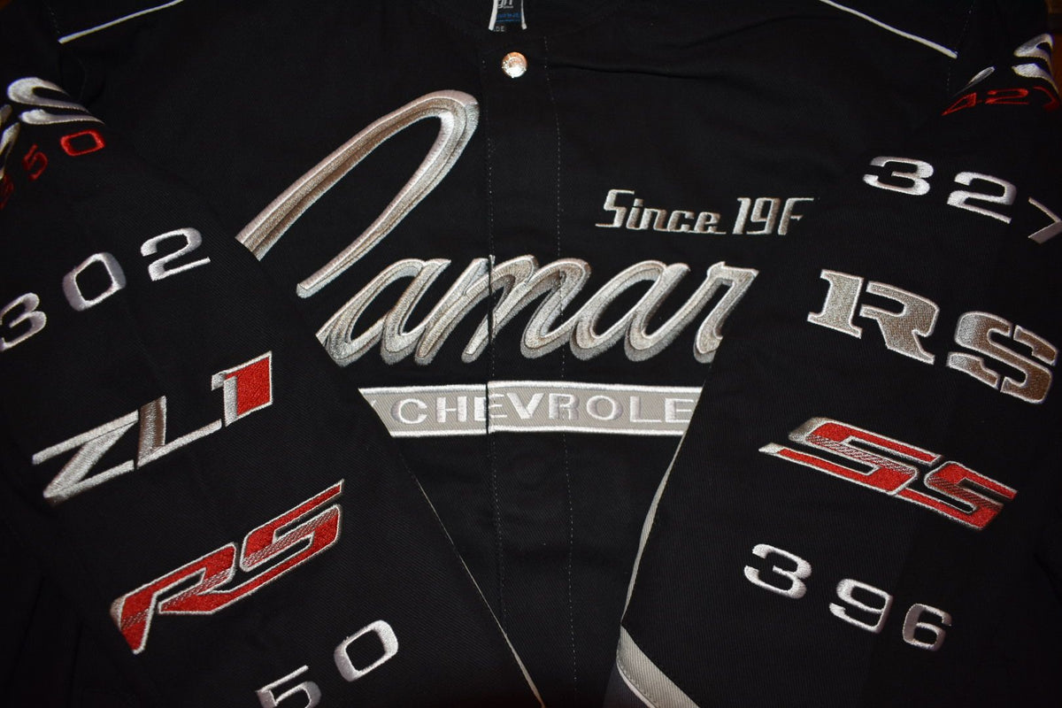 Camaro Racing Twill Cotton Jacket JH Design - Black | J.H. Sports