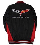Corvette Racing Embroidered Rip-Stop Jacket-Black - J.H. Sports Jackets