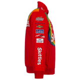 2022 Kyle Busch Skittles Full-Snap Twill Uniform Jacket - Red - Limited Edition - J.H. Sports Jackets