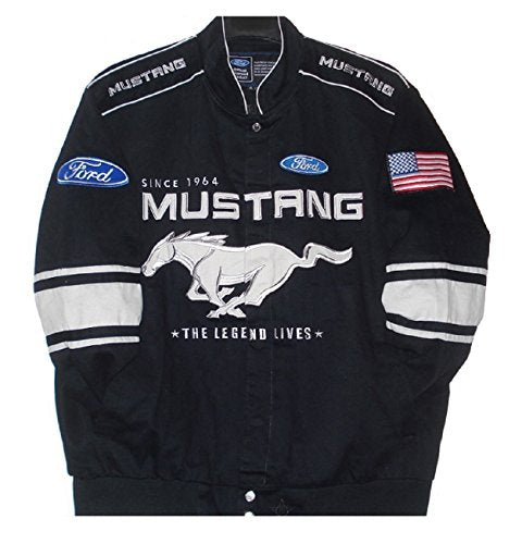 Ford Mustang Generic Twill Jacket - Black - J.H. Sports Jackets