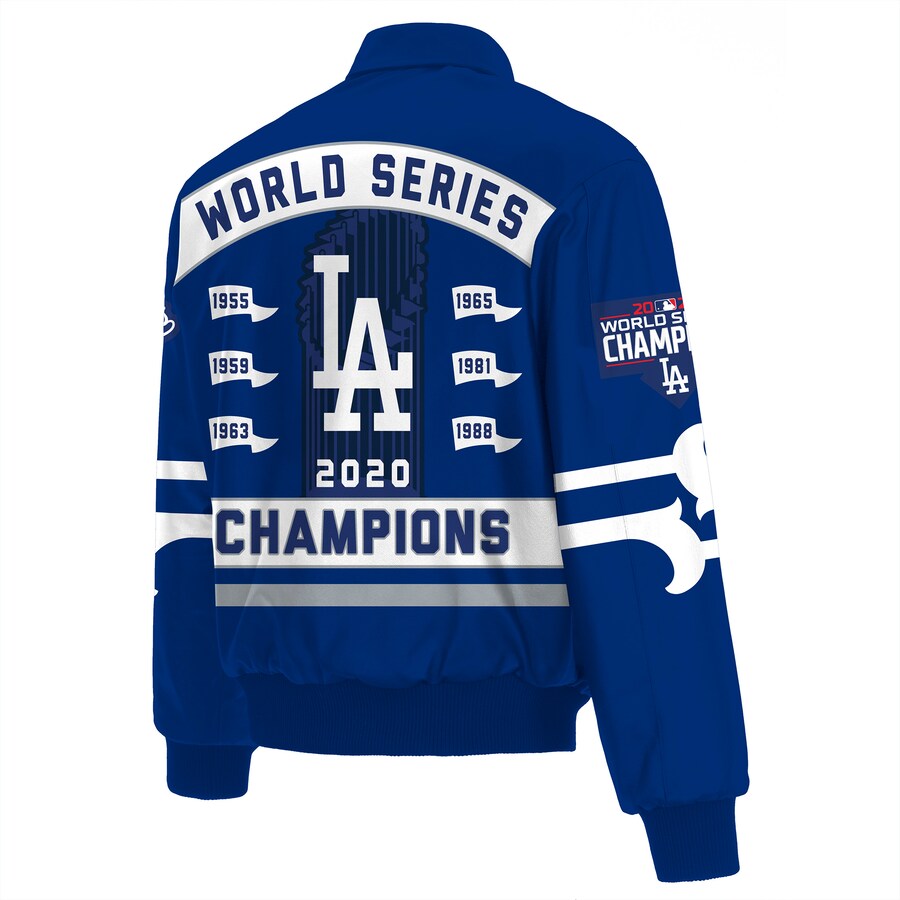 Los Angeles Dodgers World Series Logo Satin Jacket