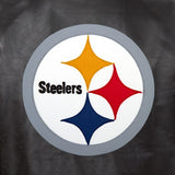 Pittsburgh Steelers JH Design Leather Jacket - Black - JH Design