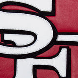San Francisco 49ers JH Design Wool Full-Snap Jacket - Black - JH Design