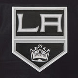Los Angeles Kings Alternate Logo Two-Tone Wool and Leather Jacket - Black - JH Design