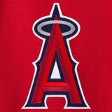 Los Angeles Angels JH Design Women's Embroidered Logo All-Wool Jacket - Red - J.H. Sports Jackets