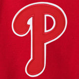 Philadelphia Phillies JH Design Women's Embroidered Logo All-Wool Jacket - Red